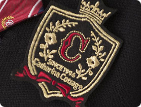 Detail of a custom crest patch